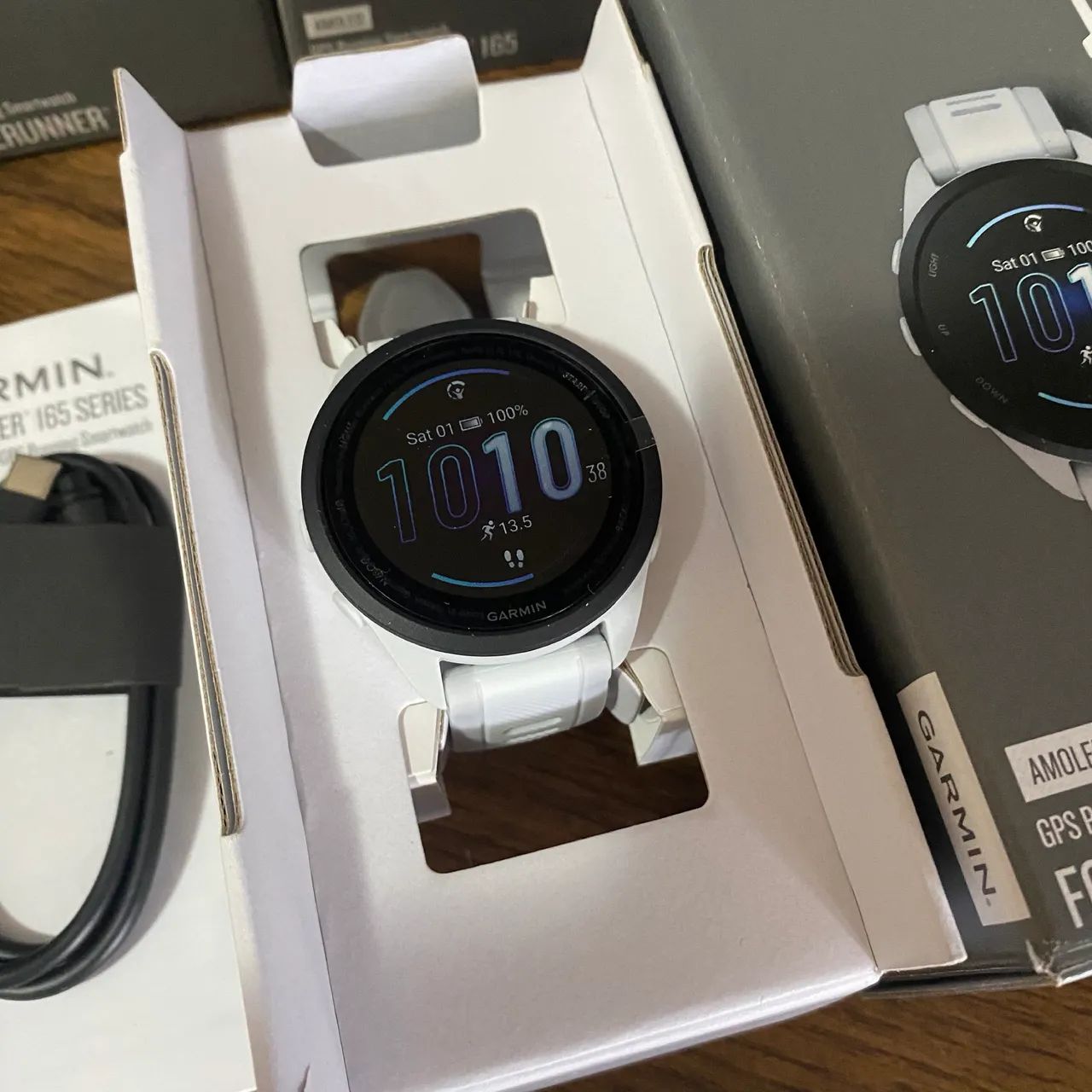 Relógio Garmin Forerunner 165 Basic e Music Novo Garantia 12 Meses - Foto 4