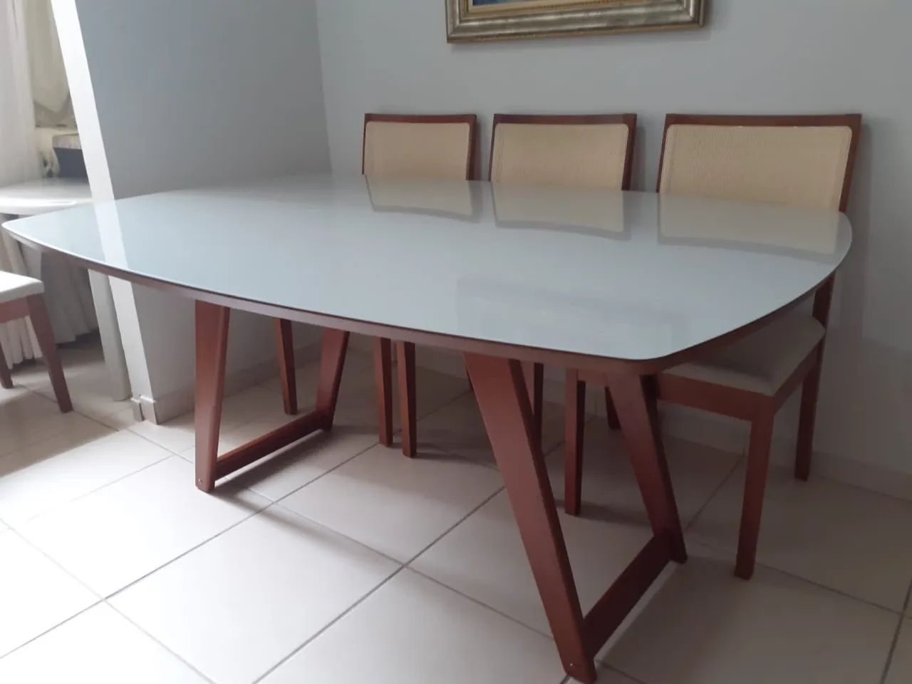 Mesa de madeira maciça  - Foto 3