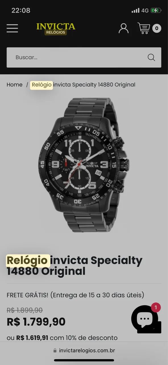 Relógio invicta especialty 14880 original  - Foto 2