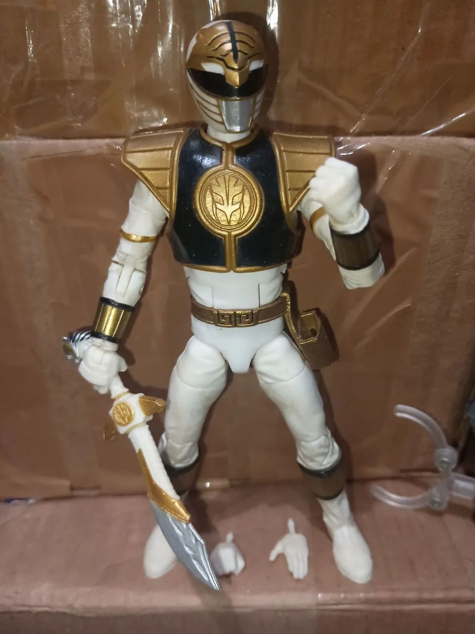 Mighty morphin Power Rangers white ranger branco lightining collection Hasbro boneco