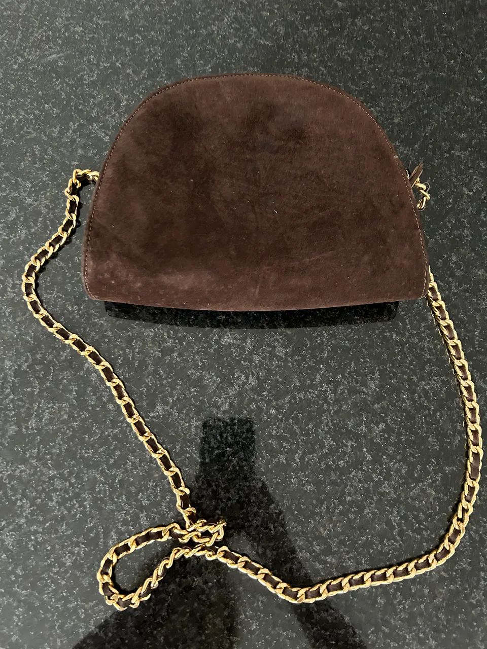 Bolsa de camurça marrom  - Foto 2
