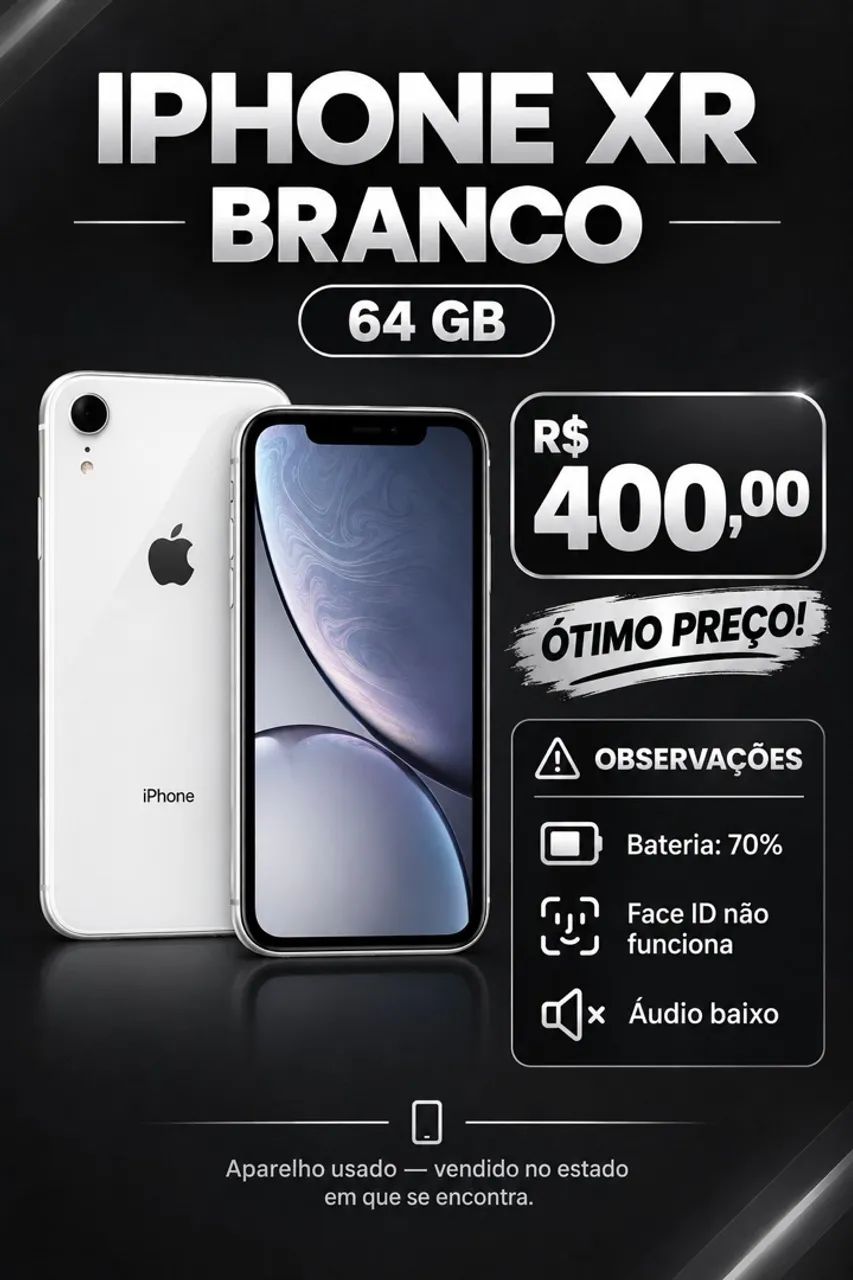 iPhone Xr 64Gb Branco 