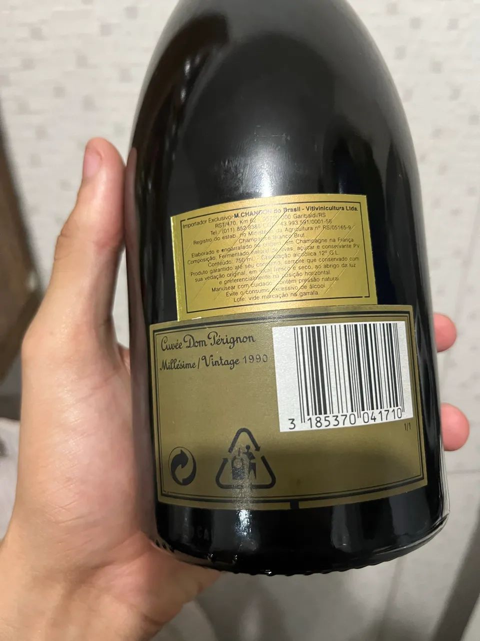 Champagne Cuvée Dom Pérignon vintage 1990 - Equipamentos Para