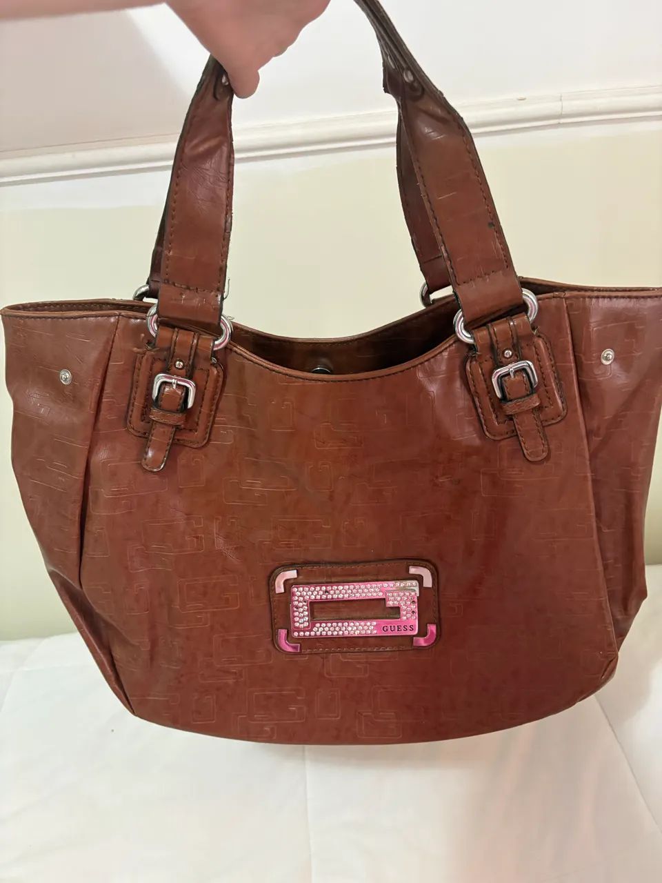 Bolsa vintage marrom em couro legítimo  - Foto 2