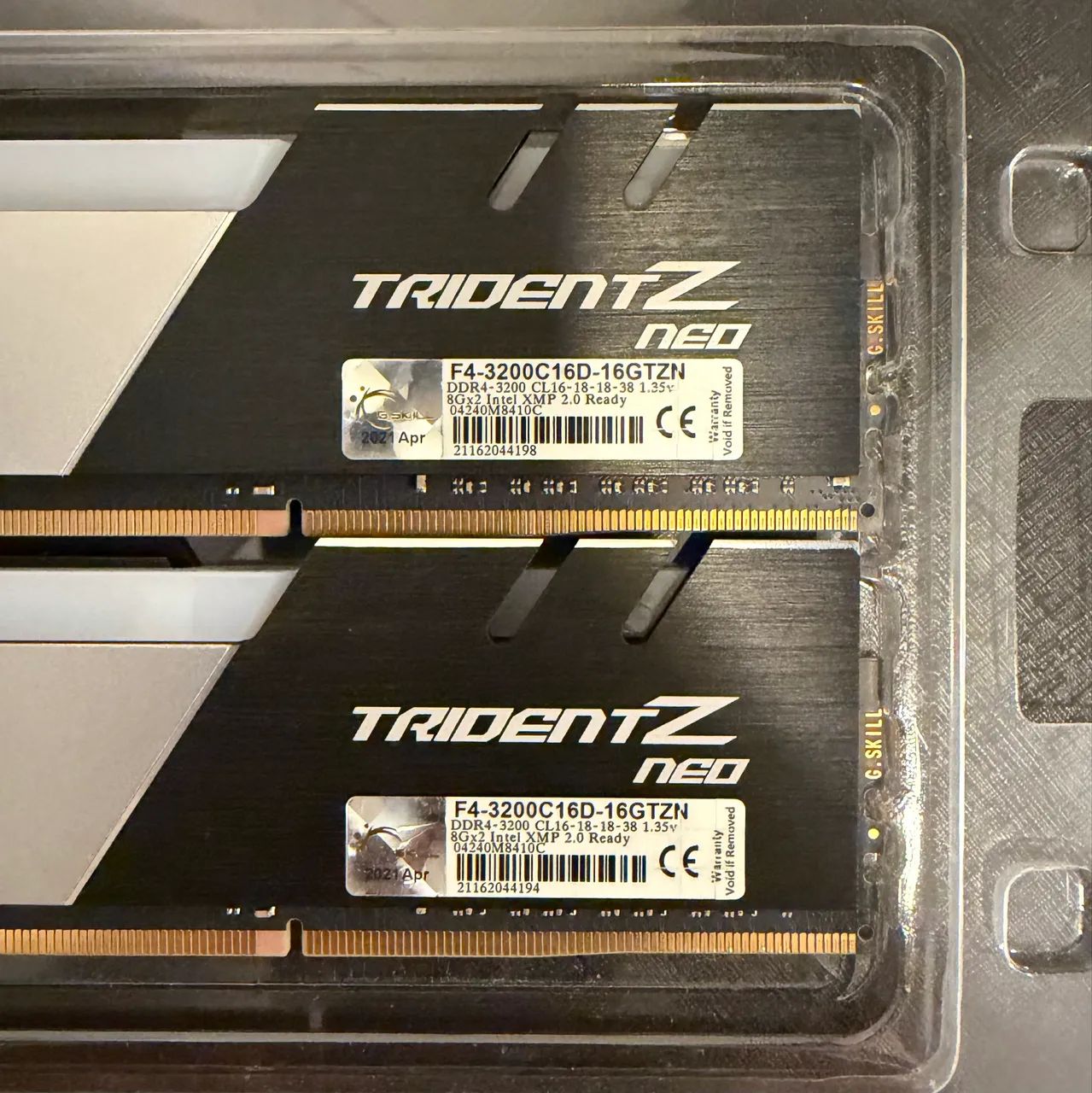 Memória Ddr4 G.skill Trident Z Neo Rgb 16gb 2x8 3200mhz Cl16 - Foto 2