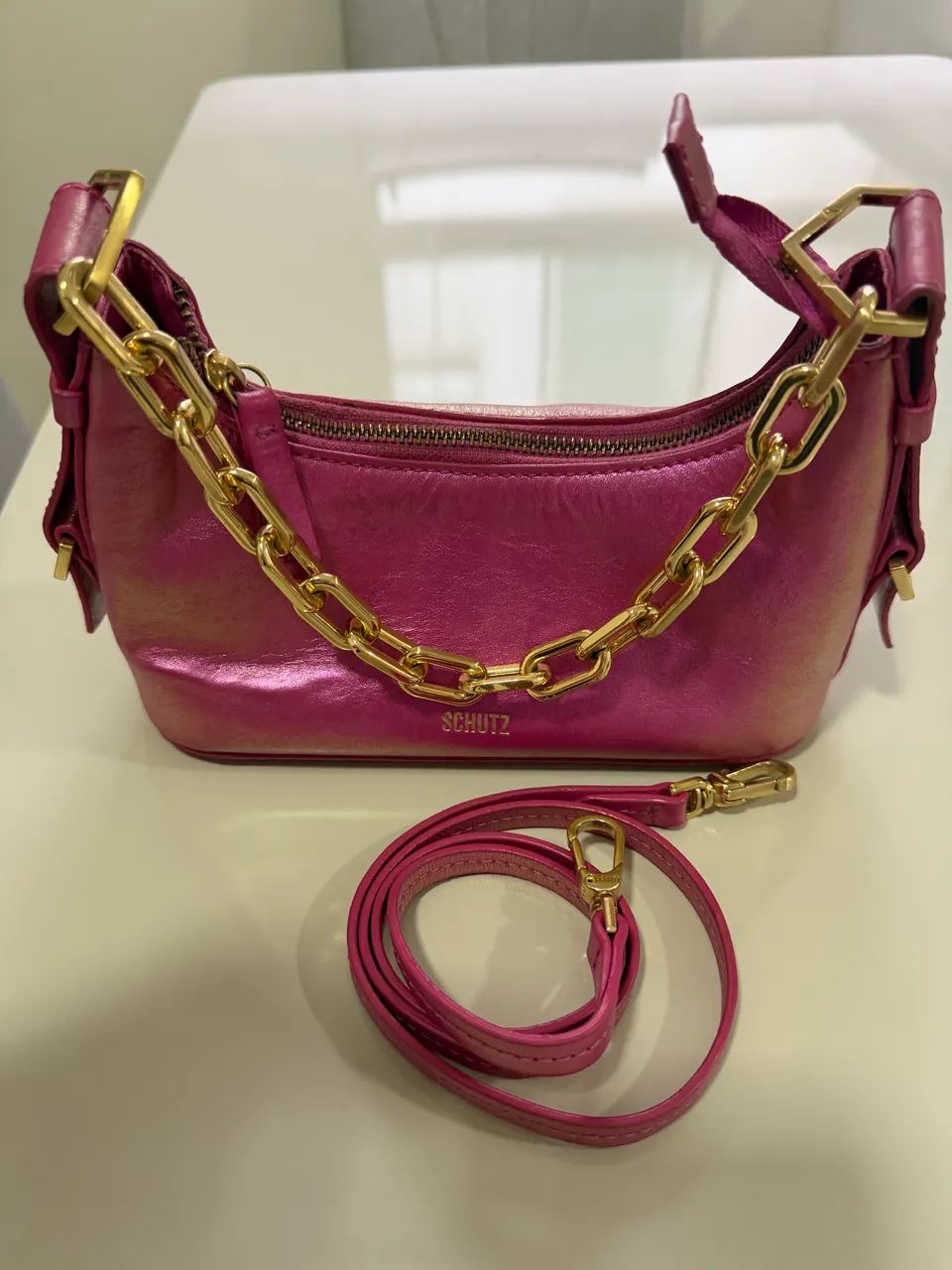 Bolsa couro Shultz  - Foto 4
