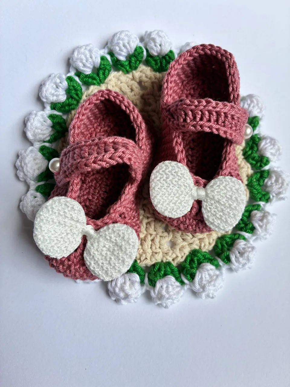 Sapatinho de crochê Rose  - Foto 3