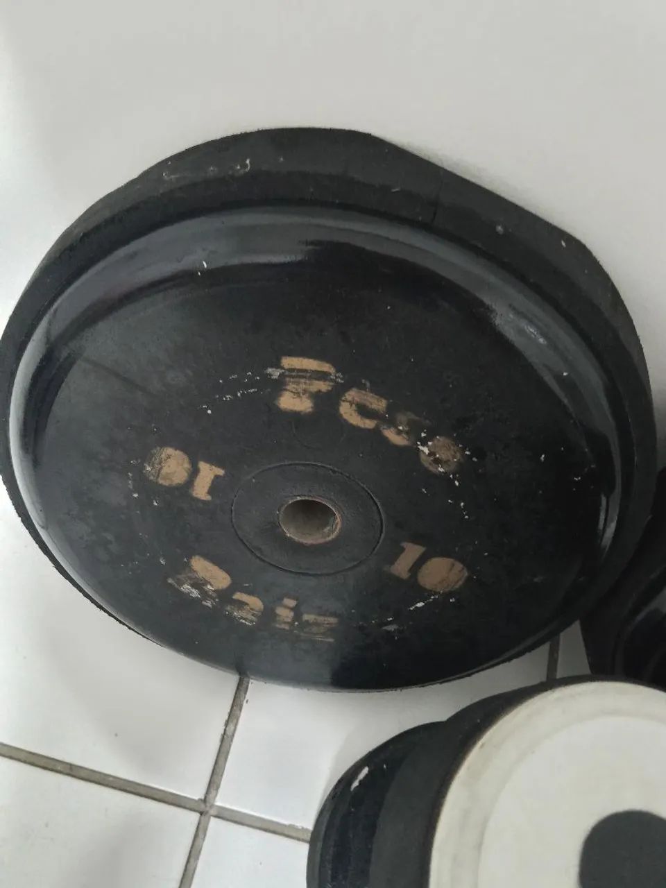 Halteres e anilhas com barra - Foto 5