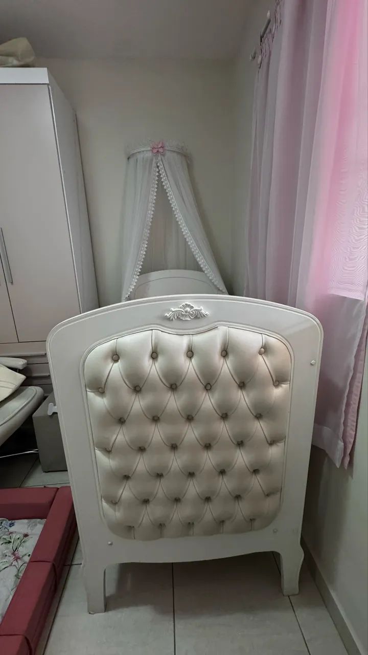 Berço provençal branco - Foto 4