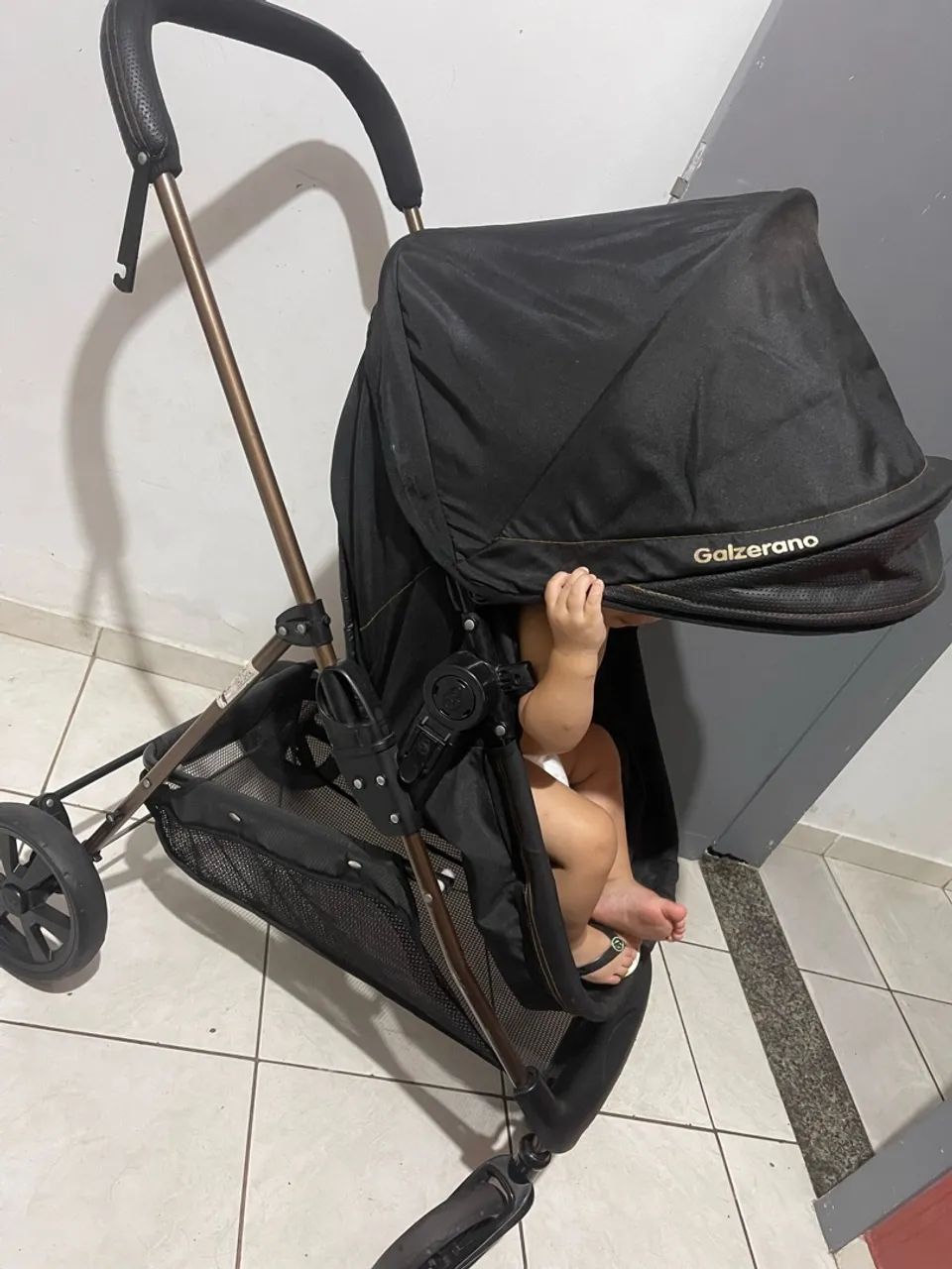 Carrinho Galzerano com bebê conforto  - Foto 5