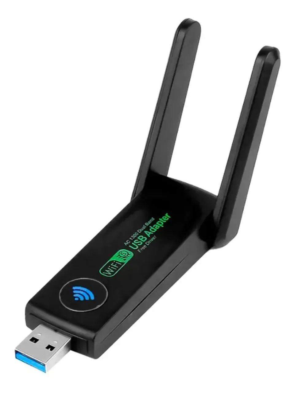 Mini Adaptador Wireless Wi-fi Dual Band 2,4g 5g 1300mbps Usb Knup KP-AW162 - Foto 2