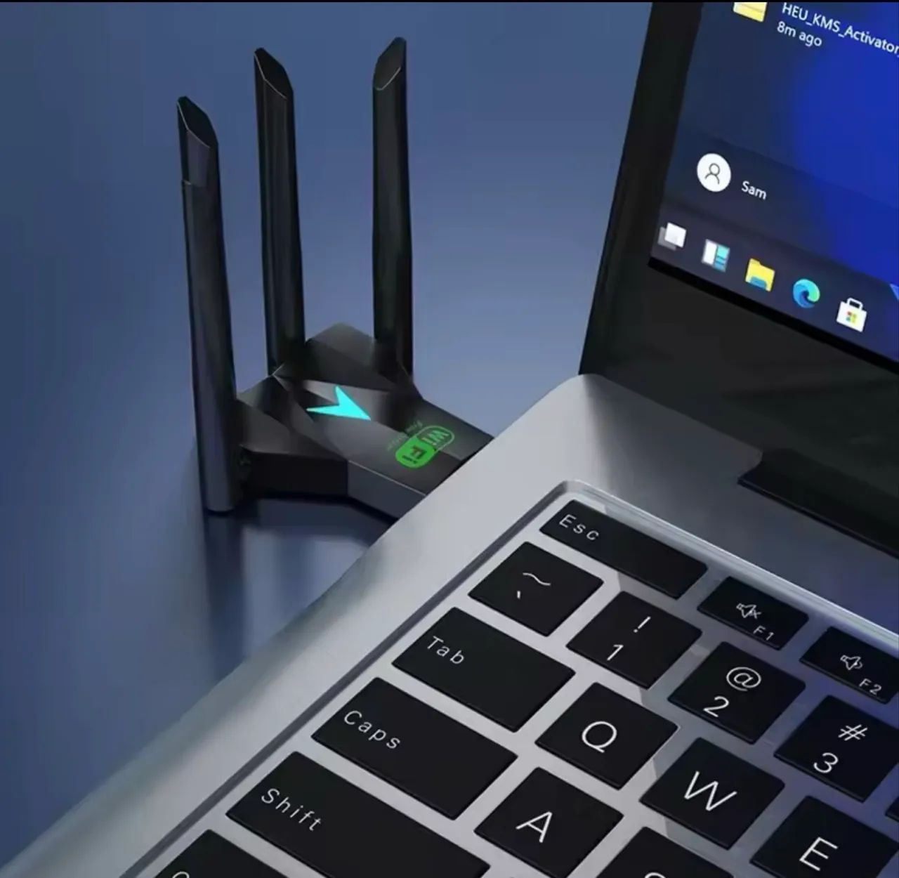 Adaptador Wi-Fi USB 3.0 1200Mbps com 4 Antenas - Foto 2