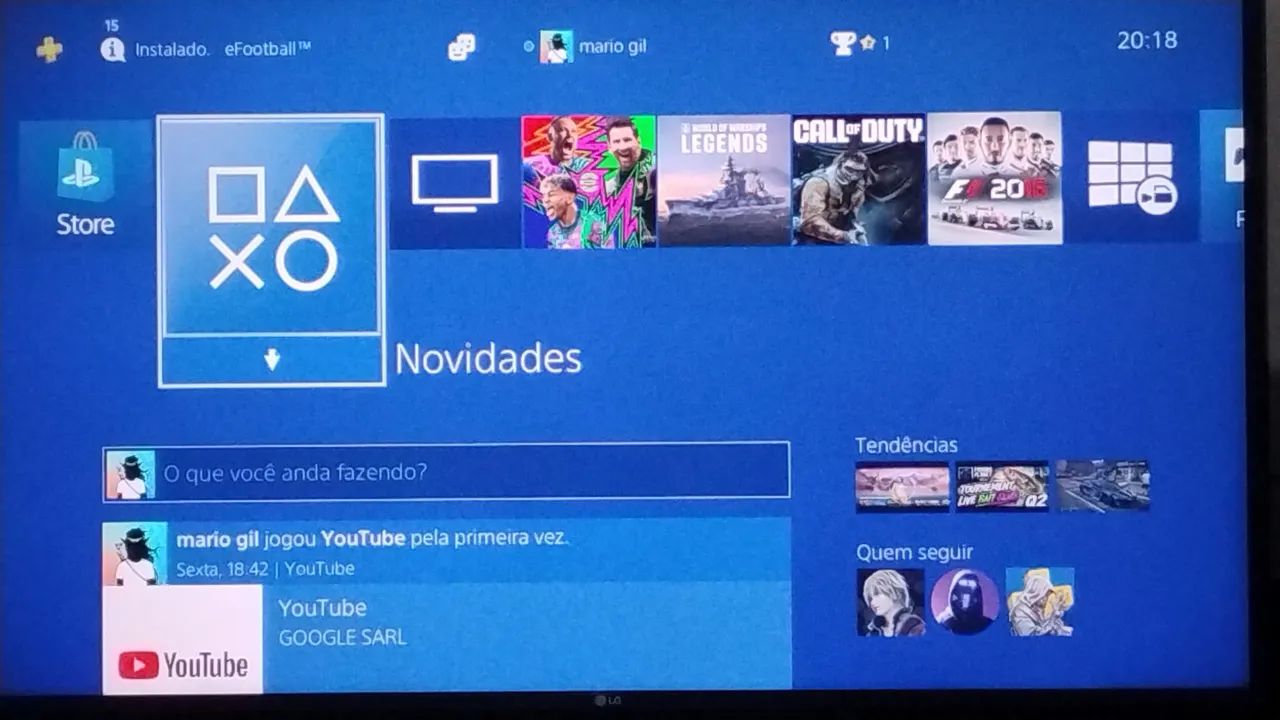 PS4 slim 1 tera com base para carregar o controles - Foto 2