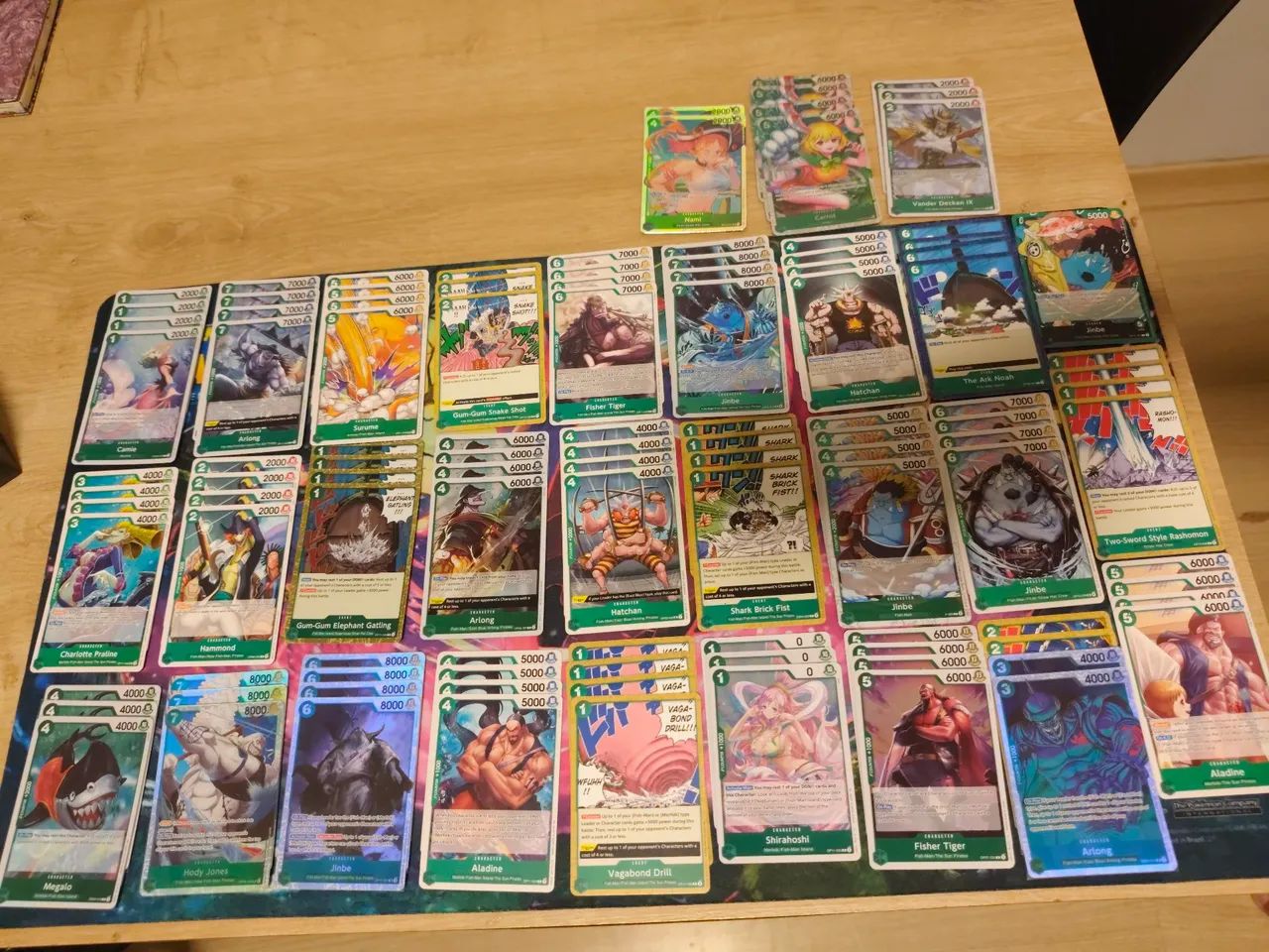 ONE PIECE TCG DECK JINBE GREEN + POOLS + VANDER DECKEN