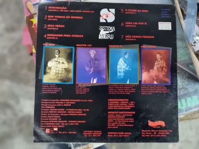 LP do Sistema Negro - Bem Vindos ao Inferno (1994) - Foto 2