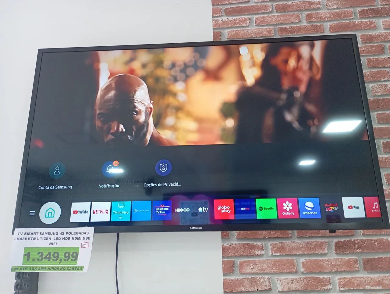 Smart tv Samsung 43 polegadas LH43BET tizen LED HDR HDMI USB wi-fi  - Foto 3