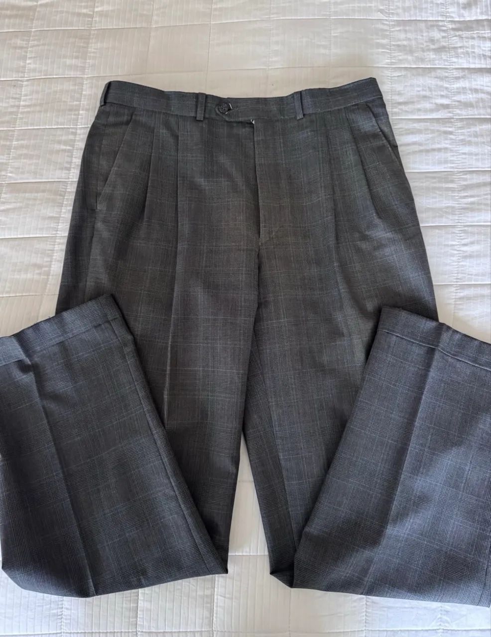 terno costume pierre balmain cinza vintage com abotoamento duplo - Foto 4
