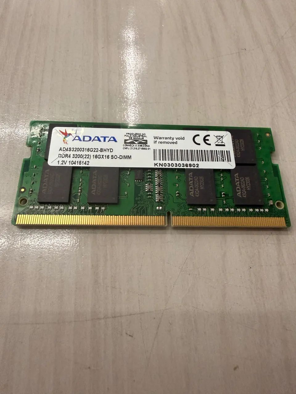 Memória Adata DDR4 16GBs - 3200mhz  - Foto 3