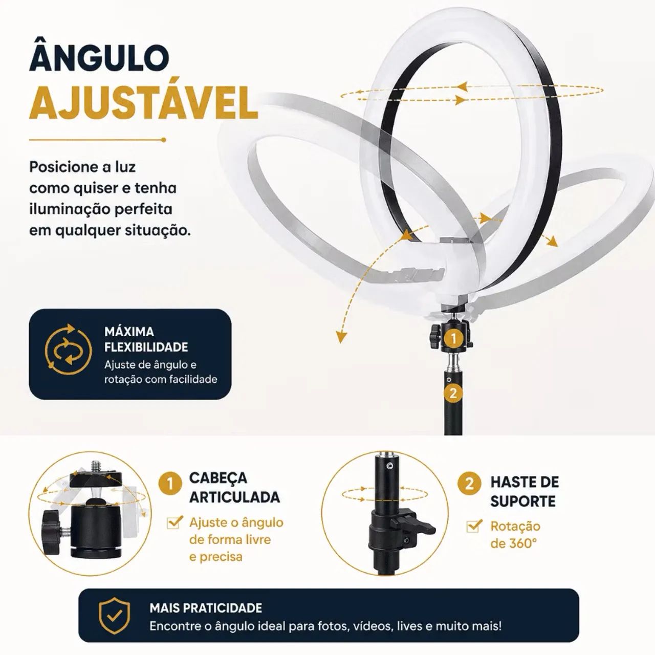 Ring Light de 10 polegadas - Foto 3