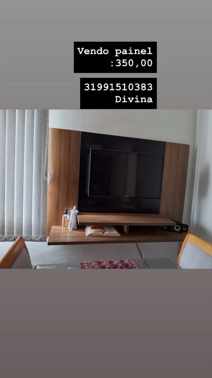 Painel de tv em madeira 