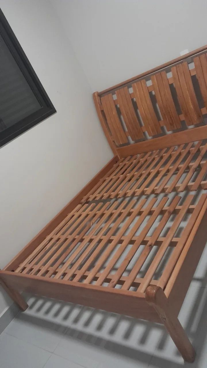 CAMA DE CASAL MADEIRA JEQUITIBÁ - Foto 2