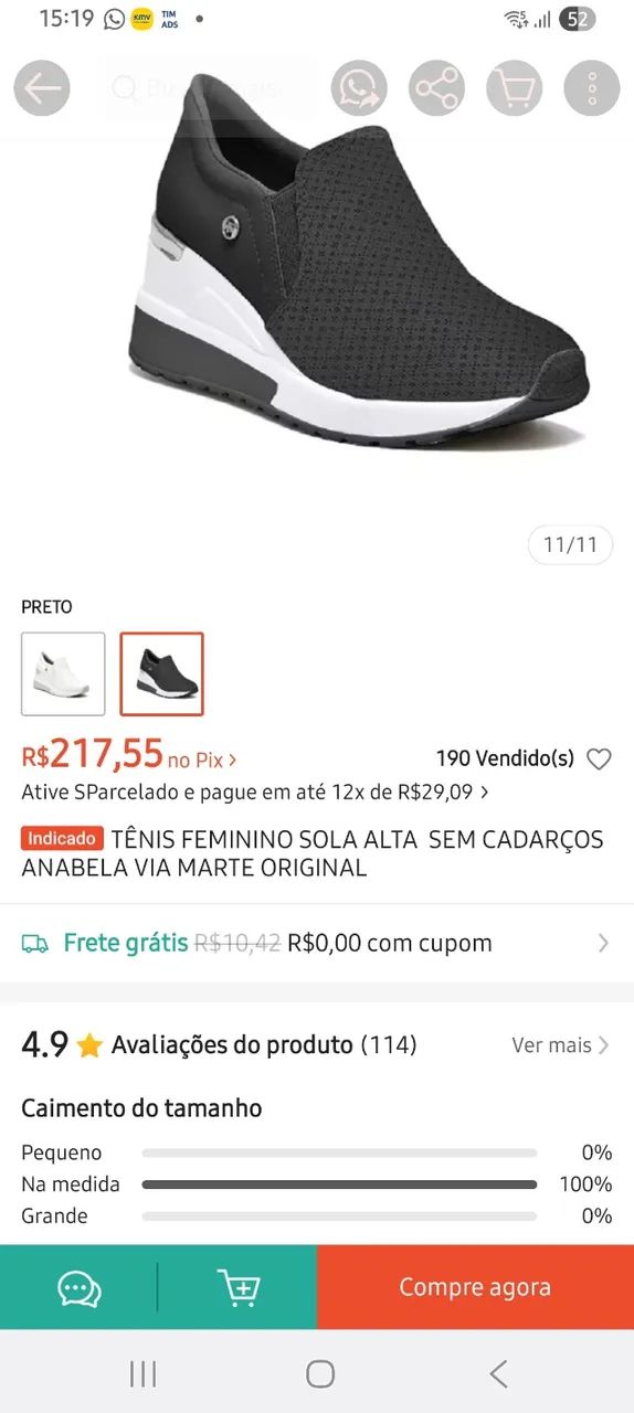Tênis Via Marte Plataforma 38 - Foto 3