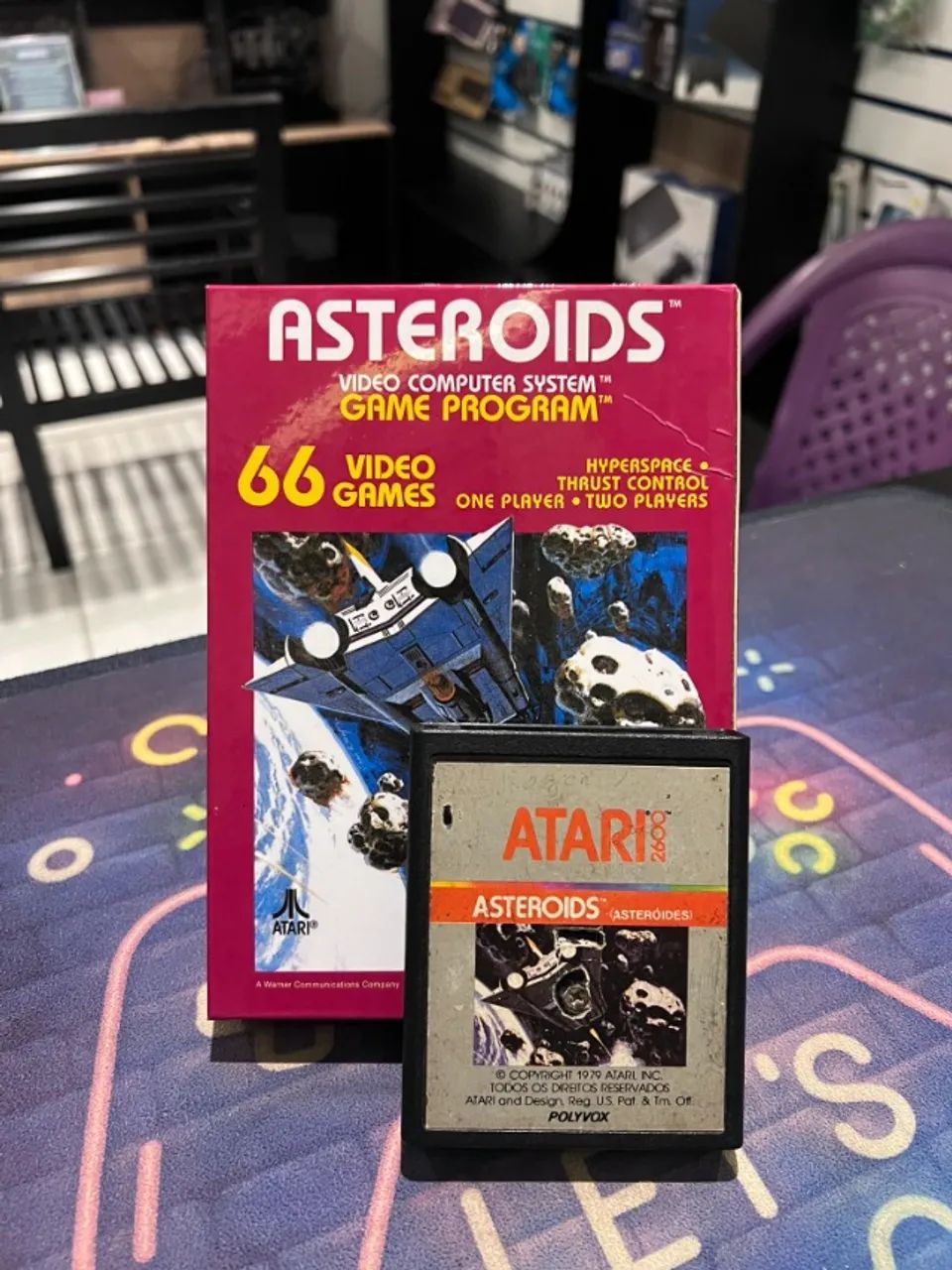 ASTEROIDS JOGO ATARI - COM CAPA REPRO