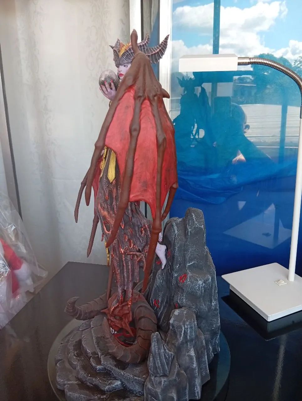 Lilith diablo 3D em resina 65 cm  - Foto 5