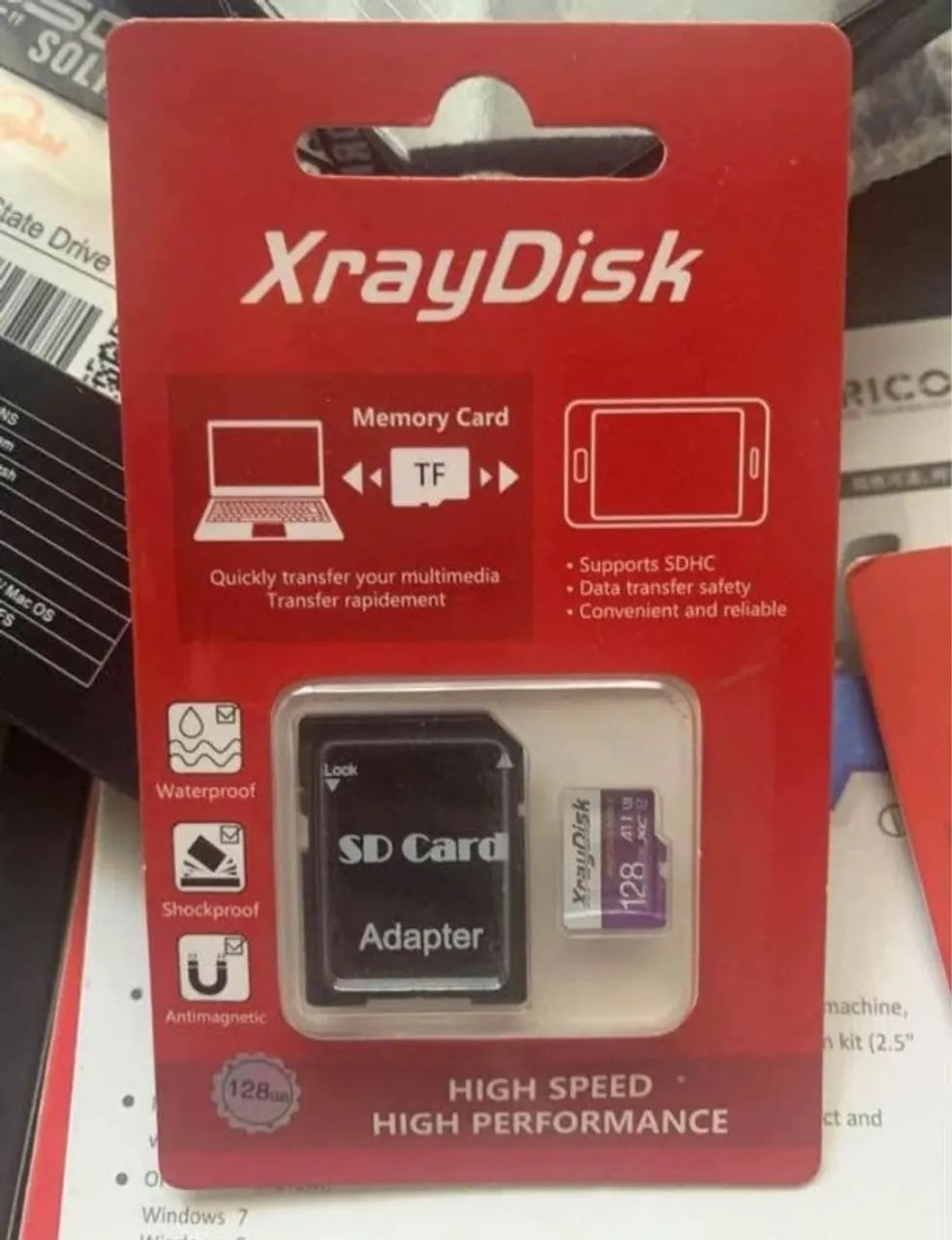 Queima de estoque: Micro SDXC Xraydisc 128 gb classe 10 Original