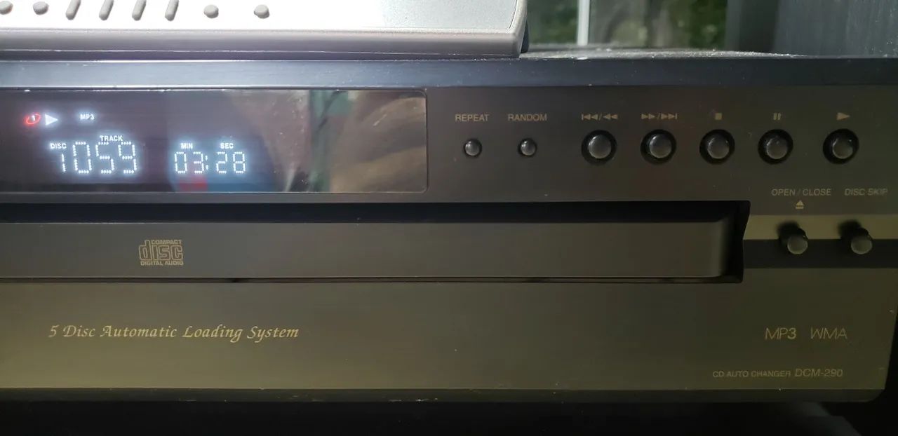 Raro CD 5 discos Denon DCM 290 impecável com controle  - Foto 2