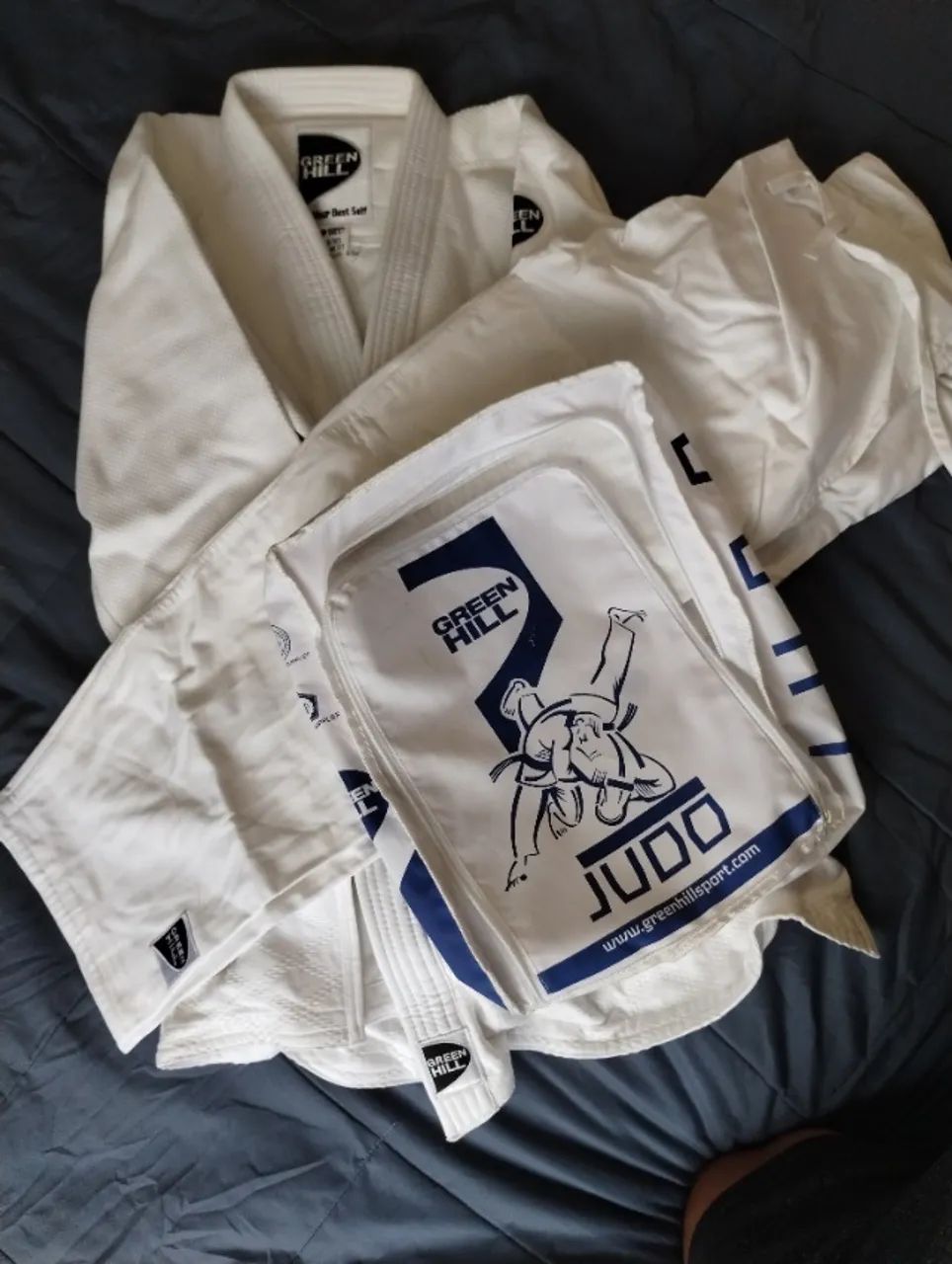 Quimono de Judô, Marca Green Hill, Branco, nunca usado.  - Foto 2