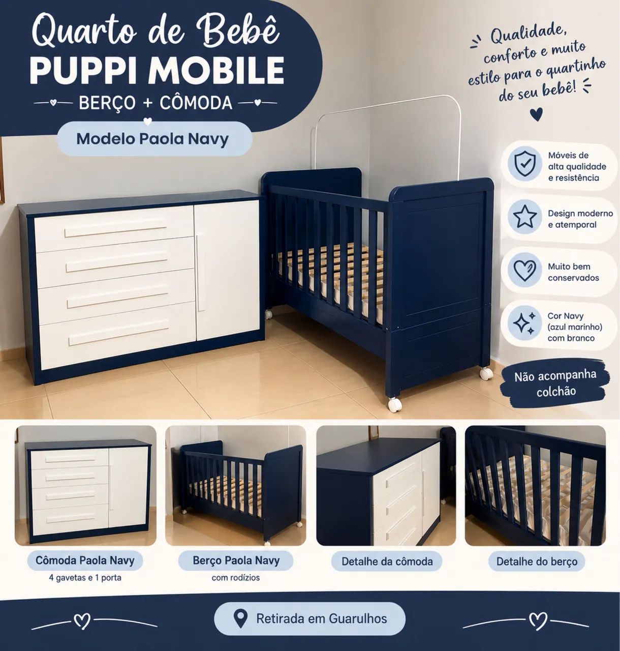 QUARTO DE BEBÊ PUPPI MOBILE