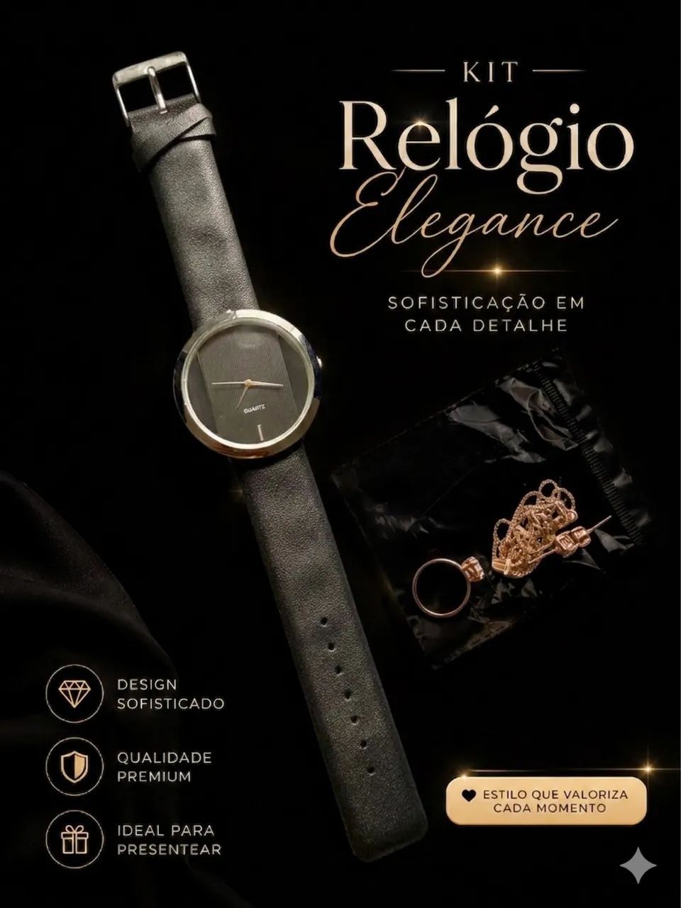 Kit relógio e joias - Foto 2