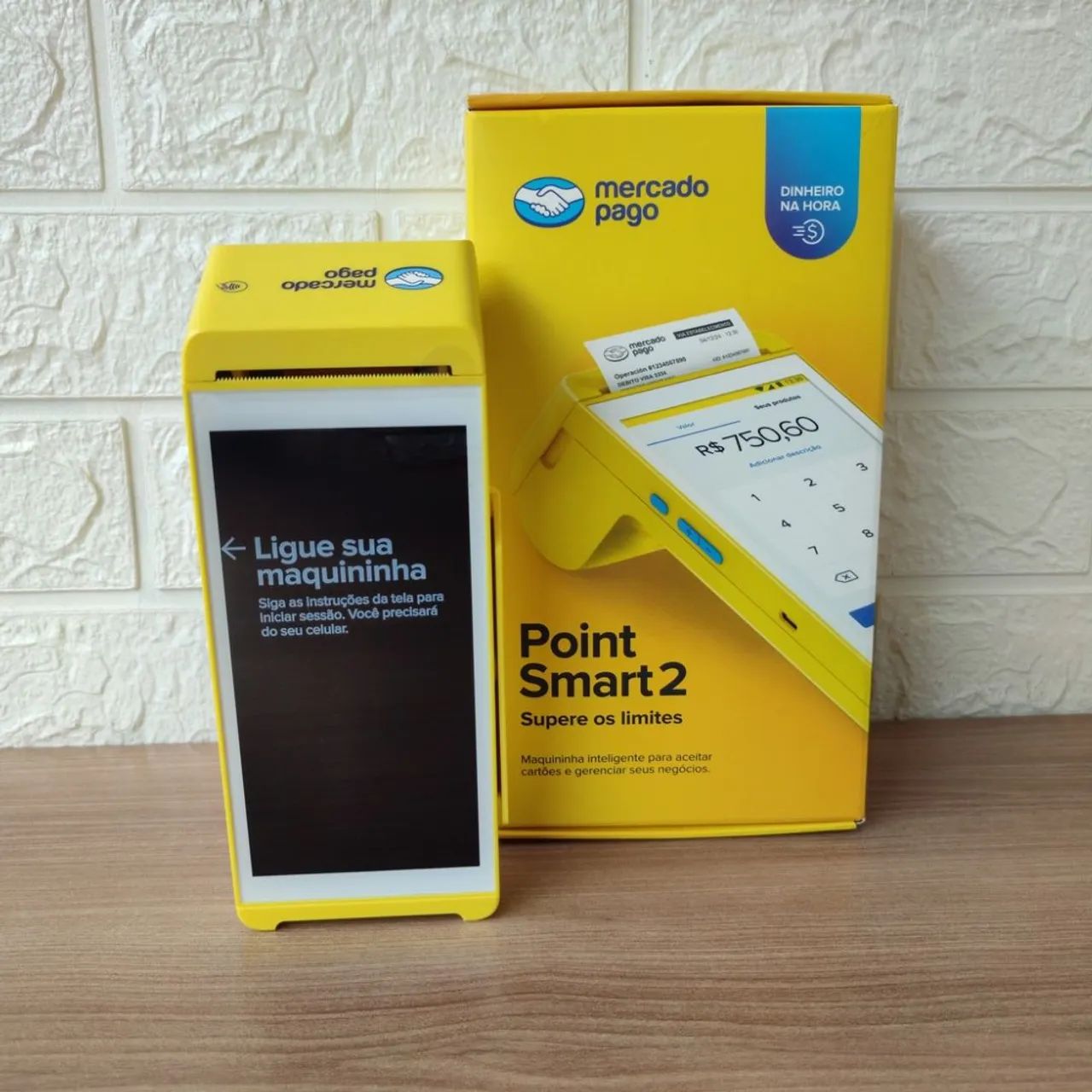 Máquina de cartão Point Smart 2 Mercado Pago nova lacrada com garantia promoção  - Foto 2