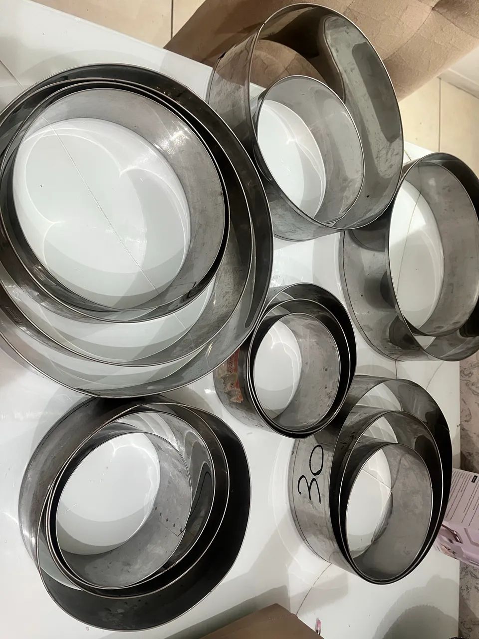 Aro para bolo inox 