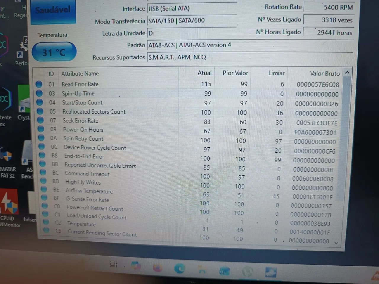 HD notebook 500gb SEMI NOVO ) - Foto 2