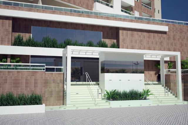 Magnifico 2 dorm 2 vagas privativas sacada gourmet 16 mil de entrada frente pro mar - Foto 12