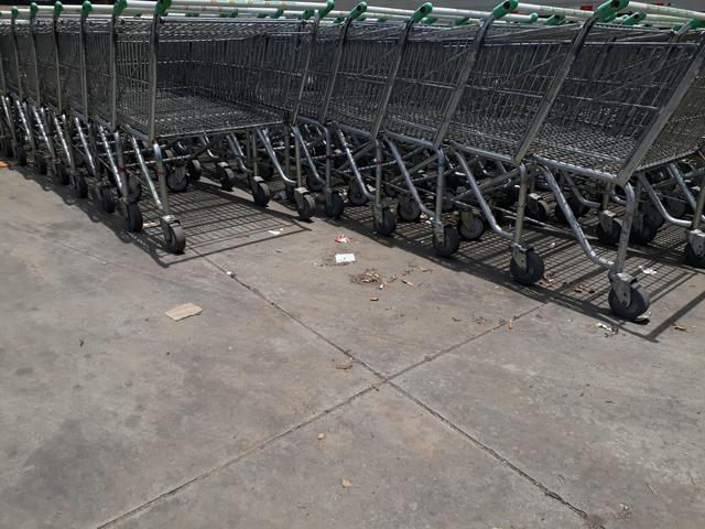 Carrinho de supermercado cesto e prancha - Foto 6