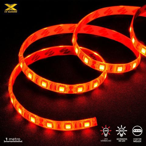 Fita De Led Vermelho Com Conexão Molex 60 Pontos De Led 1 Metro - Lvm1 - Vinik