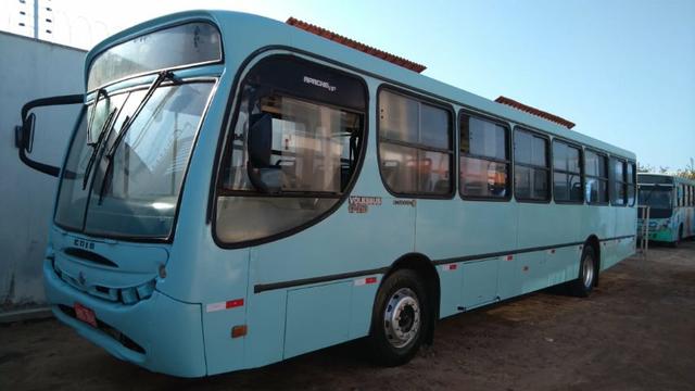 Onibus Volkswagen induscar apache u, cor azul, ano fab/mod 2005, 42 lugares, 206 cv