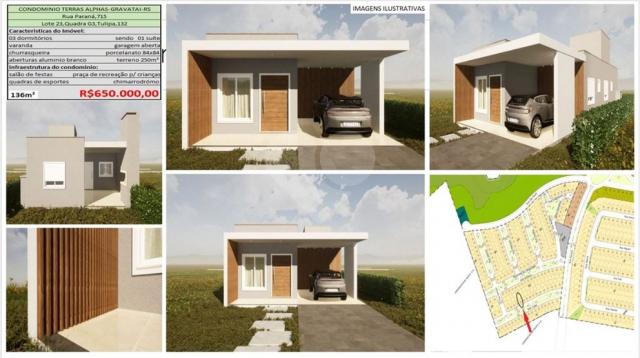 Casa de condomínio à venda com 3 dormitórios em Neópolis, Gravataí cod:570-IM519588 - Foto 9