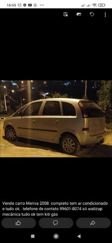 VENDO CARRO MERIVA 2008
