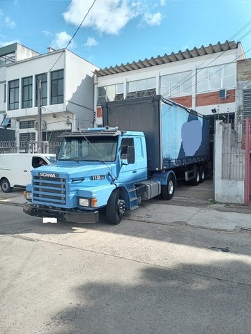 SCANIA T 112 HS, 1987 CARRETA 2 EIXOS, MARCA RODO FORT, SAIDER 16 PALETS, ANO 2012