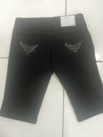 Bermuda jeans Tam 42  sem uso  - Foto 3