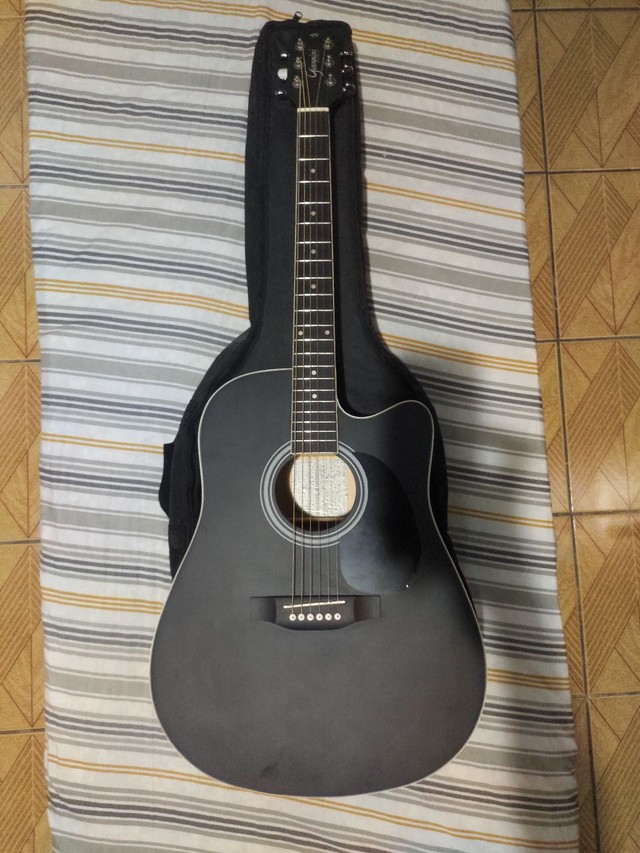 Violão Giannini Performance Folk Gdc-1 Ceq Satin Black