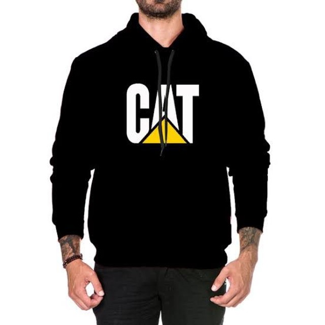 cat fleece moletom com capuz