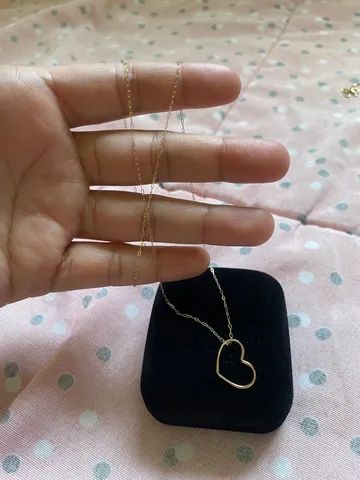Gargantilha e pingente em ouro 18 k  - Foto 2