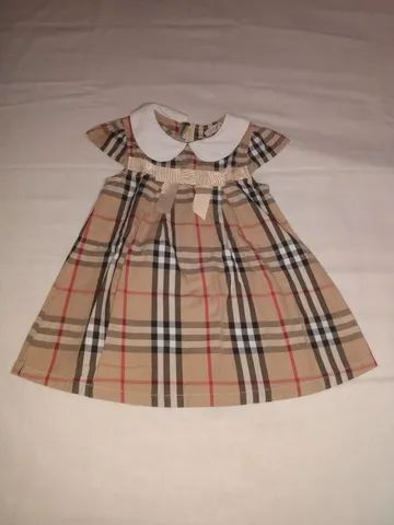 Vestido xadrez 2024 burberry infantil