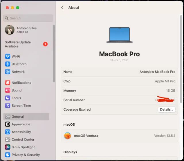 Macbook Pro M1 PRO (2021) 14" 16gb 1TB 10CPU/16GPU - Foto 4