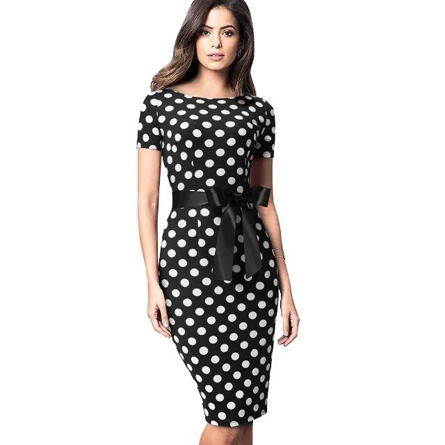 Vestido Midi Bolinha Poá Roupas Jardim Mont Serrat, Aparecida